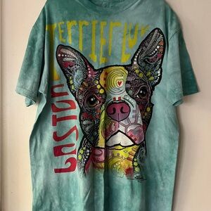 Boston terrier, dog shirt, size large